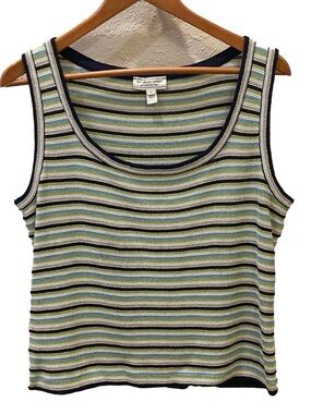 Vintage St. John knit sleeveless tank. Size L #designer #luxury